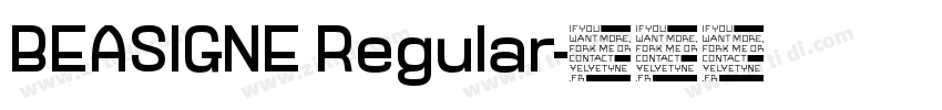 BEASIGNE Regular字体转换